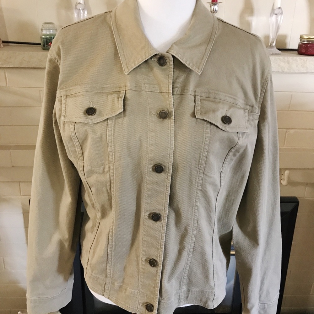 Style & Co. Lightweight Olive Jacket.
